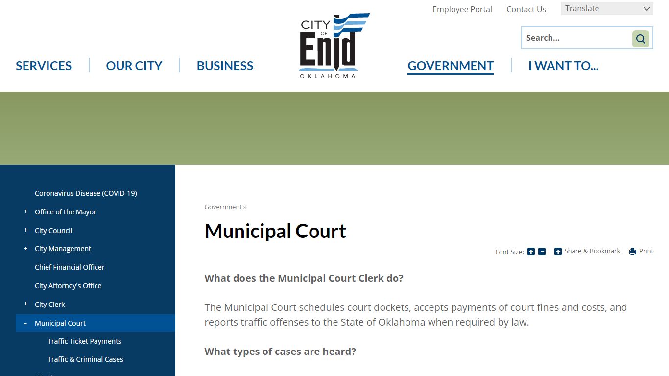 Municipal Court | City of Enid, Oklahoma
