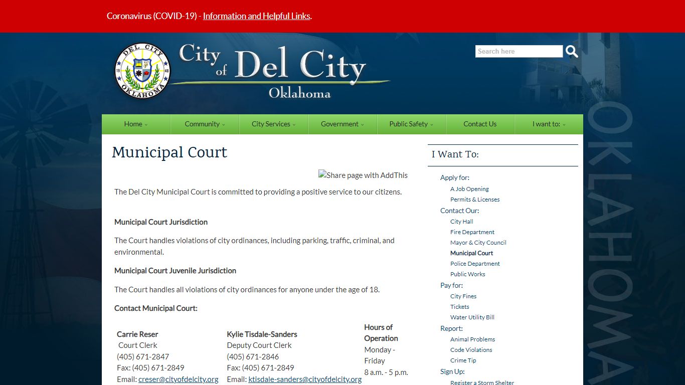 Municipal Court | City of Del City - Del City, Oklahoma